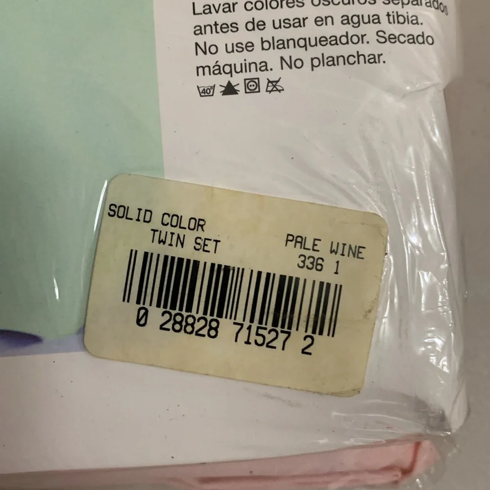 Vintage 1997 Passion Pastels Pink Twin Sheet Set New Sherbert Dayton Hudson Co.